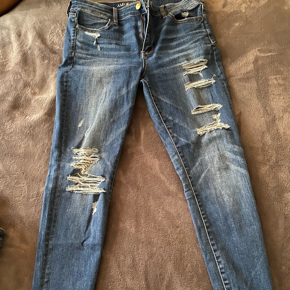 Blue denim American Eagle Jeans.